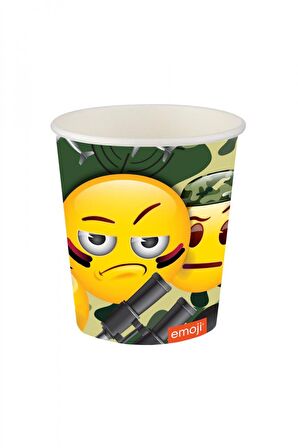EMOJİ KAMUFLAJ BARDAK 8'Lİ