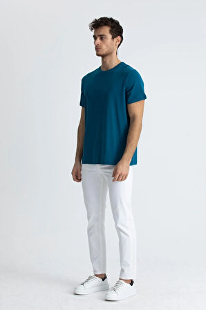 Bisiklet Yaka Basic T-shirt 