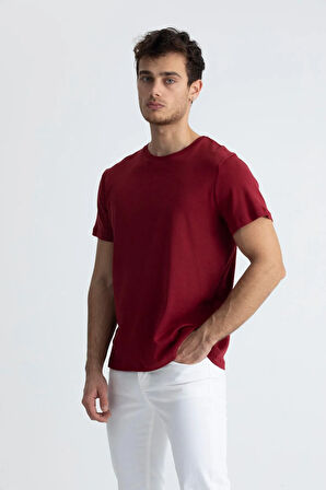 Bisiklet Yaka Basic T-shirt