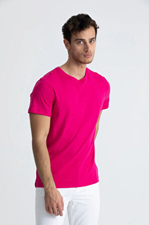 Bisiklet Yaka Basic T-shirt 