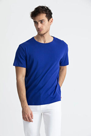 Bisiklet Yaka Basic T-shirt