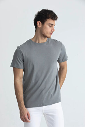 Bisiklet Yaka Basic T-shirt