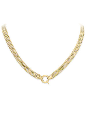 50 Cm Sarı Altın Viyana Altın Zincir Kolye