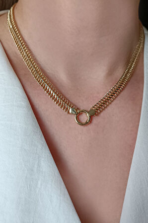 50 Cm Sarı Altın Viyana Altın Zincir Kolye