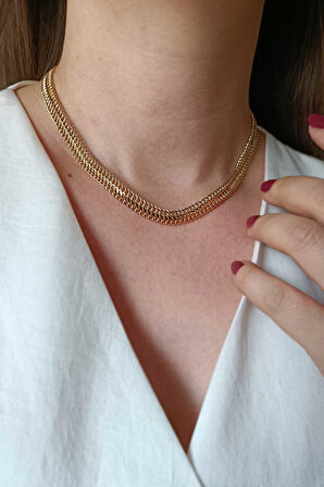 50 Cm Sarı Altın Viyana Altın Zincir Kolye