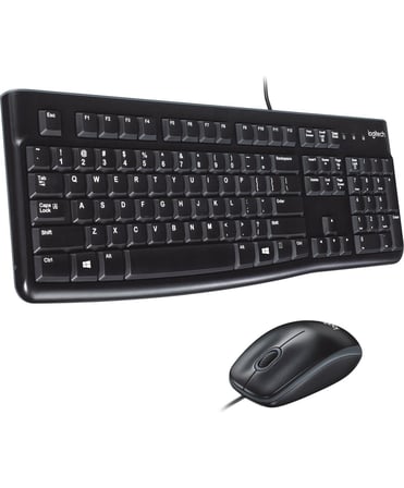 Logitech MK120 Usb Q Siyah Kablolu Klavye + Mouse Set