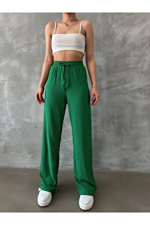 Skyler Beli & Paçası Lastikli Palazzo Pantolon TNS-4381