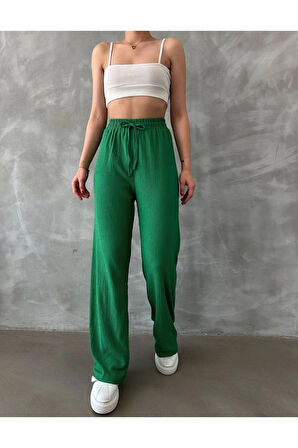 Skyler Beli & Paçası Lastikli Palazzo Pantolon TNS-4381