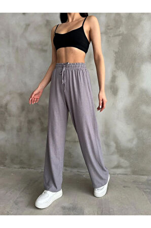 Skyler Beli & Paçası Lastikli Palazzo Pantolon TNS-4381