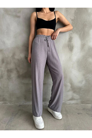 Skyler Beli & Paçası Lastikli Palazzo Pantolon TNS-4381
