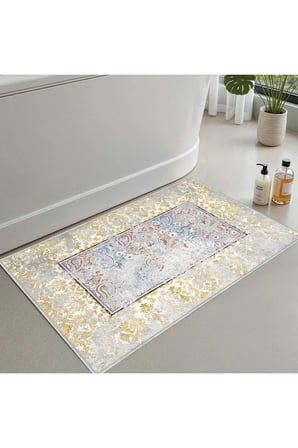 Banyo Paspası, Yumuşak Banyo Halısı, Kaymaz Dot Tabanlı, Yıkanabilir - 60x100