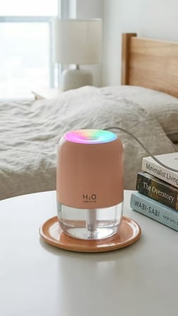 Taşınabilir Mini USB Hava Nemlendirici & Aroma Difüzör - Araç, Ofis ve Bebek Odası İçin Sessiz Buhar Üfleyici