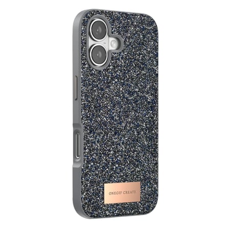 Onegif Apple iPhone 17 Bright Simli Kapak - Gümüş
