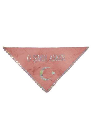 Single Sword "O Şimdi Asker" Yazılı Kırmızı Asker Şalı