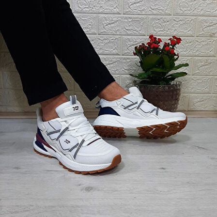 M.P. 1642 Beyaz Memoryfoam Kaydırmaz Rahat Spor Ayakkabı