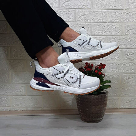 M.P. 1642 Beyaz Memoryfoam Kaydırmaz Rahat Spor Ayakkabı