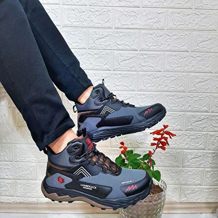 Lumberjack Burk Gri-Siyah Waterproof Outdor Erkek Bot