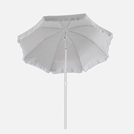 Polyester Örtülü Bahçe Balkon Teras Şemsiye Açık Gri