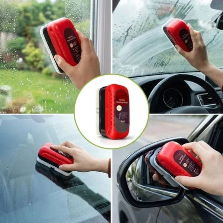 Roichil® Araç Cam Buğu Önleyici Sünger – Ergonomik Tutacaklı Yan Ayna & İç Cam Yağ Filmi Temizleyici