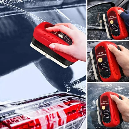 Roichil® Araç Cam Buğu Önleyici Sünger – Ergonomik Tutacaklı Yan Ayna & İç Cam Yağ Filmi Temizleyici