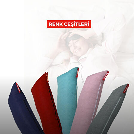 XPERMATE Sarılma Yastığı , Uyku Yastığı , Bacak Arası Yastığı Dikdörtgen 150x25x10Pembe