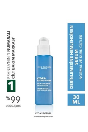 Hydra Water Plump 30 ml Konsantre Serum Yoğun Nemlendirici Normal ve Kuru Saç Bakım