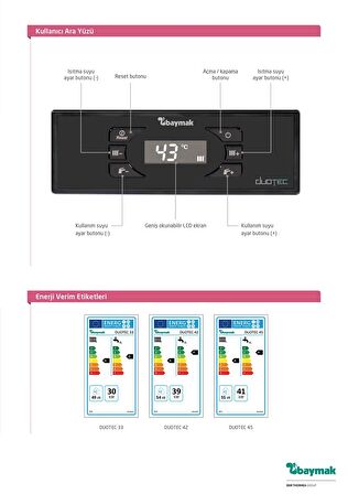 Baymak Duotec Compact 24 Kw Tam yoğuşmalı Kombi