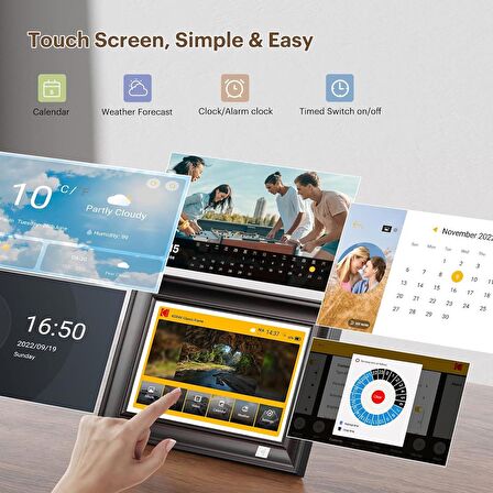 Kodak 10.1 Inc WiFi Dijital Resim Çerçevesi - 1920x1200 HD Dokunmatik Ekran
