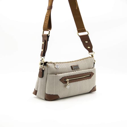 Silver Polo  Kadın Çapraz Çanta 1110-43915 SILVER POLO ÇAPRAZ Kadın ÇANTASI M132 BEJ-MAT TABA