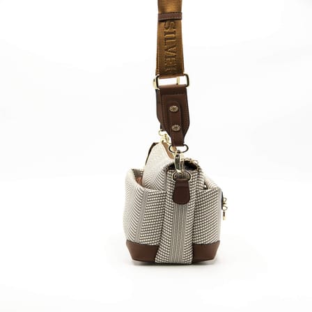 Silver Polo  Kadın Çapraz Çanta 1110-43915 SILVER POLO ÇAPRAZ Kadın ÇANTASI M132 BEJ-MAT TABA