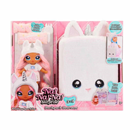 MGA Doll Na! Na! Na! Surprise 3-in-1 Backpack Bedroom Unicorn - Whitney Sparkles