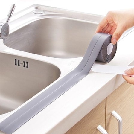 Roichil® Gri Su Sızdırmaz  Banyo Mutfak Lavabo Küvet İzolasyon Şerit Bant