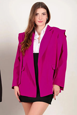 Zaven Omzu Kuşaklı Blazer Ceket TNS-4395