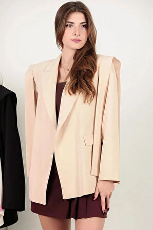 Zaven Omzu Kuşaklı Blazer Ceket TNS-4395