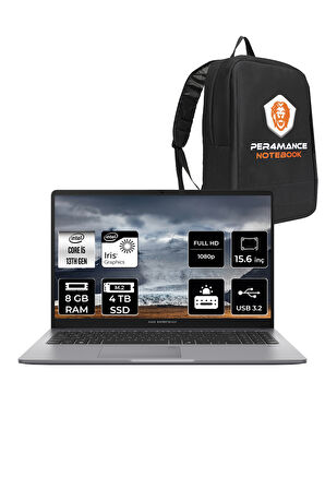Asus Expertbook P1 P1503 i5 13500H 8GB DDR5 4TB SSD 15.6" FHD FREEDOS & PER4 ÇANTA