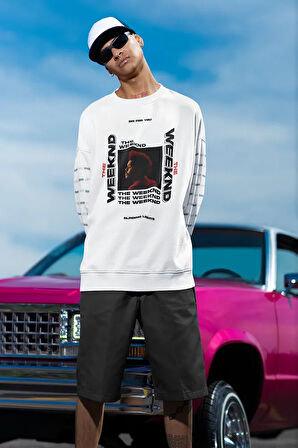 The Weeknd Die For You Baskılı Unisex Oversize Sweatshirt
