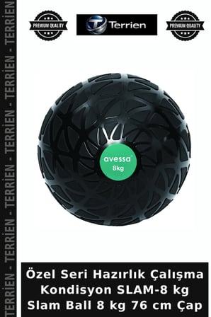 Özel Seri Hazırlık Çalışma Kondisyon SLAM-8 kg Slam Ball 8 kg 76 cm Çap