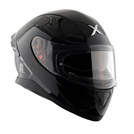 AXOR Apex Kask Parlak Siyah- Pinlock Dahil