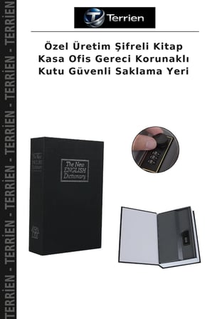 Özel Üretim Şifreli Kitap Kasa Ofis Gereci Korunaklı Kutu Güvenli Saklama Yeri