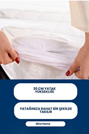 Hepsine Rakip 120 x 200 Su Geçirmez Alez Beyaz