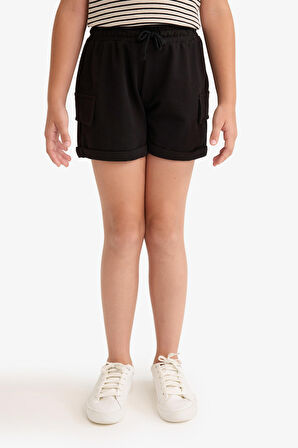 Kız Çocuk Kargo Cep Şort