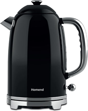 Homend Vintage Heatrow 1627H Kettle Su Isıtıcısı Siyah