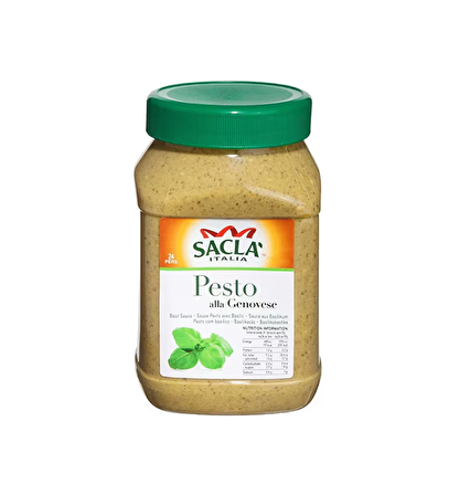 Sacla Pesto Fesleğenli Makarna Sosu 950 Gr