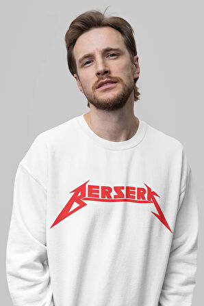 Berserk Kill 'Em All Baskılı Unisex Oversize Anime Sweatshirt