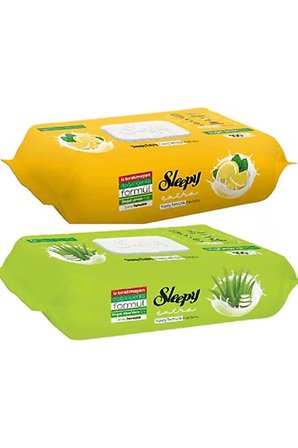 Sleepy Limonlu ve Aloe Vera Yüzey Temizleme Havlusu 100'LÜ