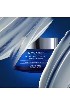 Oriflame Novage+ Intense Skin Recharge Gece Yüz Maskesi 50 ml Tüm Cilt Tipleri