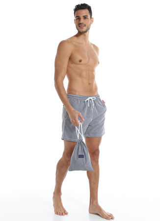 Whitefin Lacivert Erkek Slim Fit Şort Mayo 1003