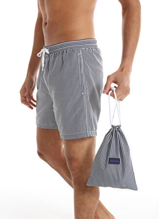 Whitefin Lacivert Erkek Slim Fit Şort Mayo 1003