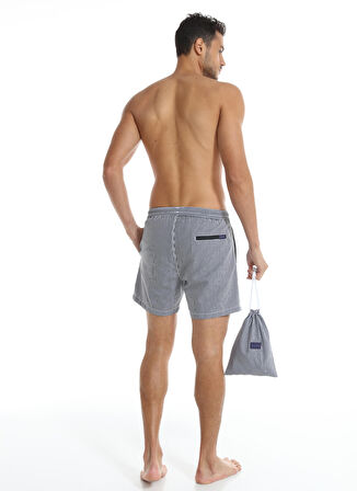 Whitefin Lacivert Erkek Slim Fit Şort Mayo 1003