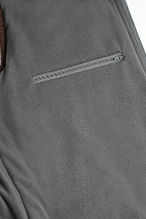 Gri Biyeli Kapitone Yelek